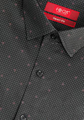 Black Print Dress Shirt